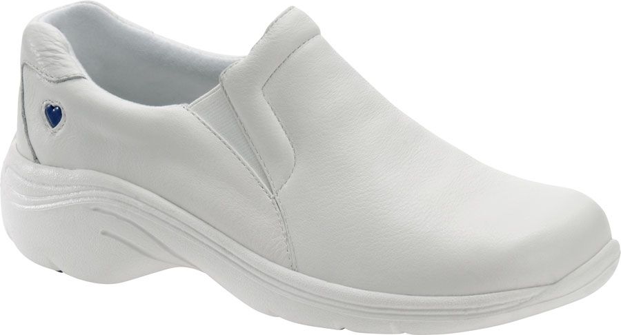 all white nursing sneakers