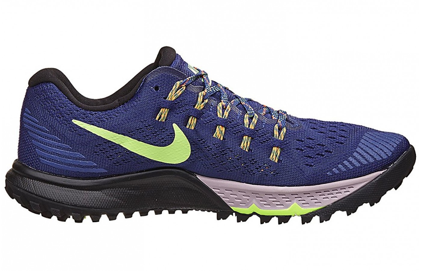A side view of the Nike Air Zoom Terra Kiger 3 Running Shoe
