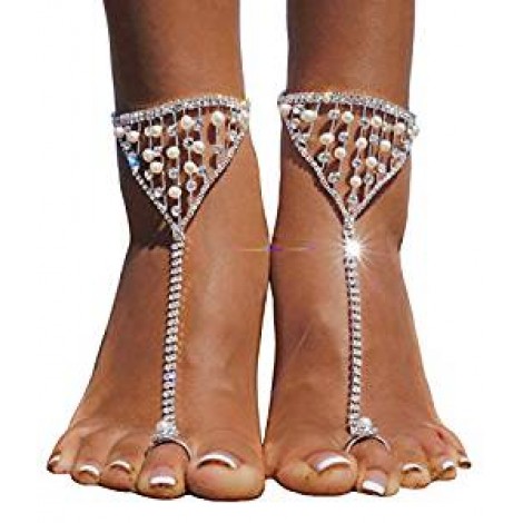 Golden Rhinestone Sandals