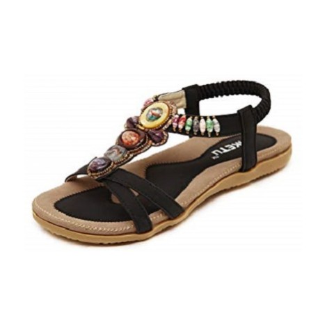 9. Insun Bohemian Beaded Sandal