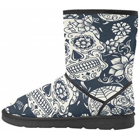 Interest Print Winter Boot