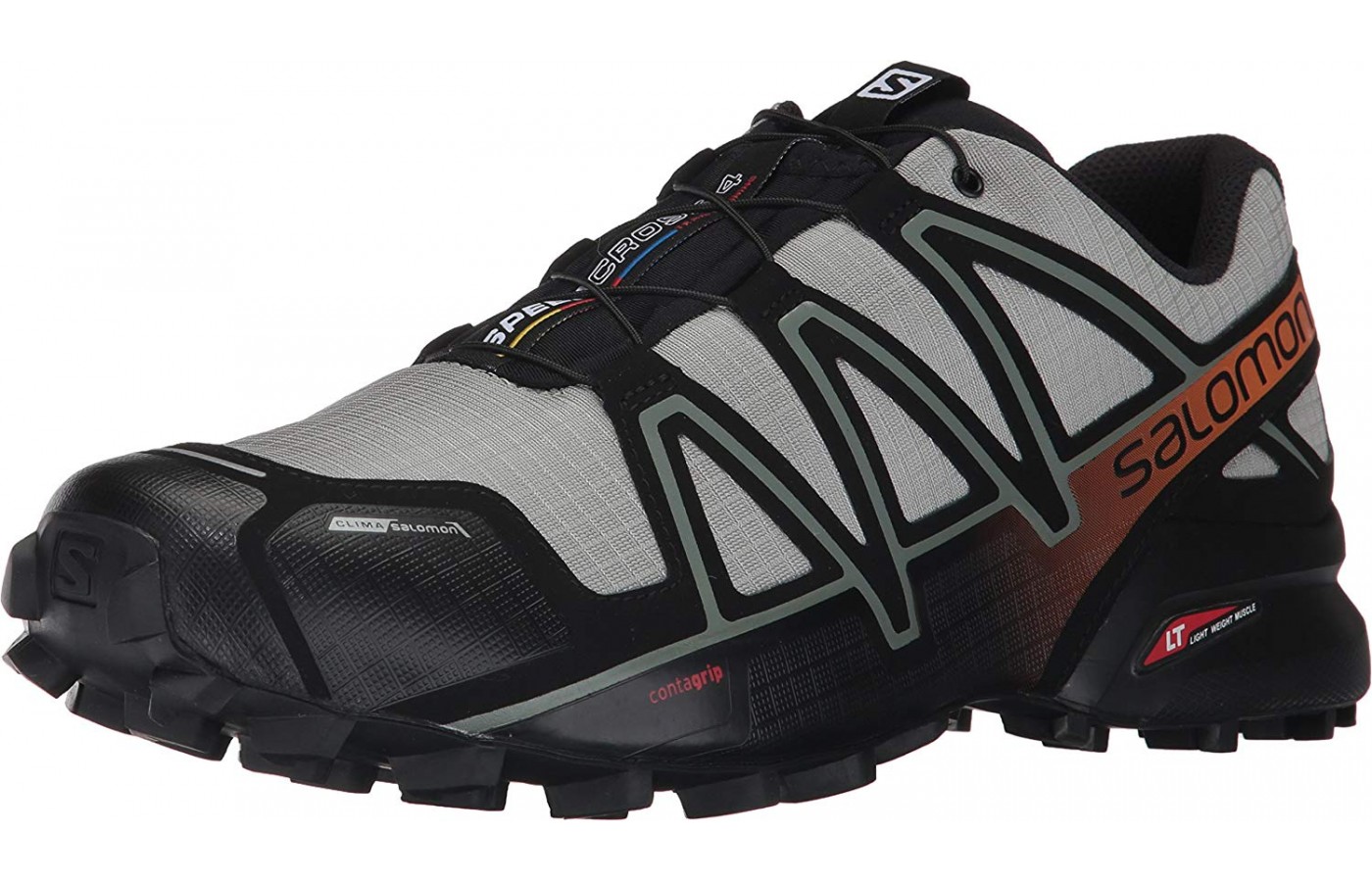 The front/side view of the Salomon Speedcross 4 