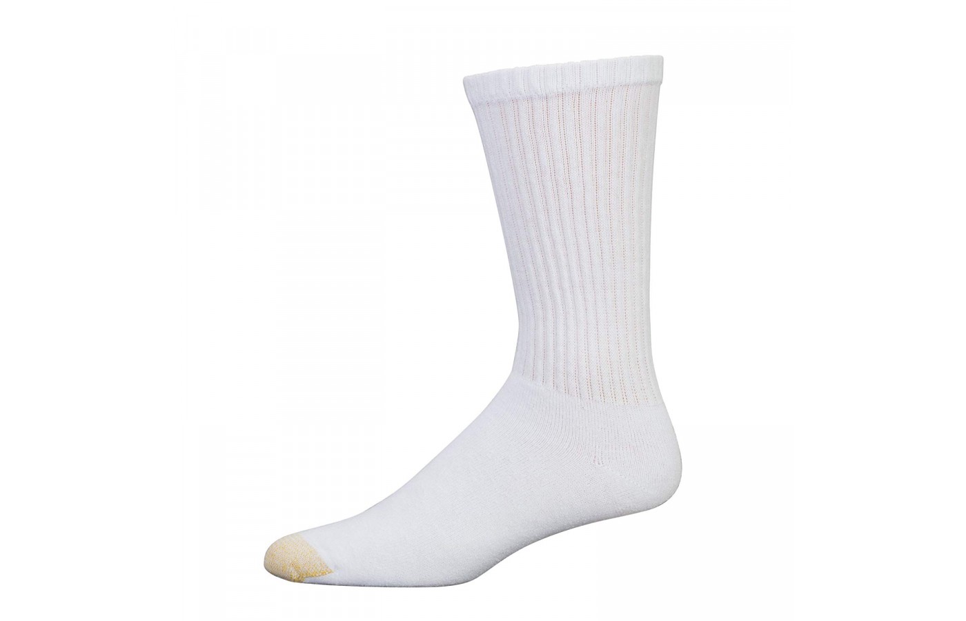 Gold Toe Crew Socks white side