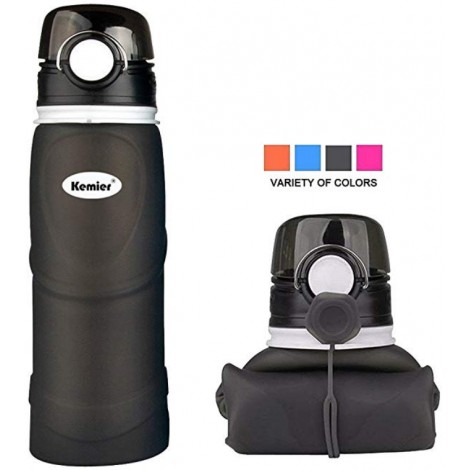 Kemier foldable water bottle