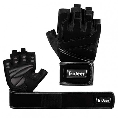 Trideer Padded Weightlifting Gym Gloves