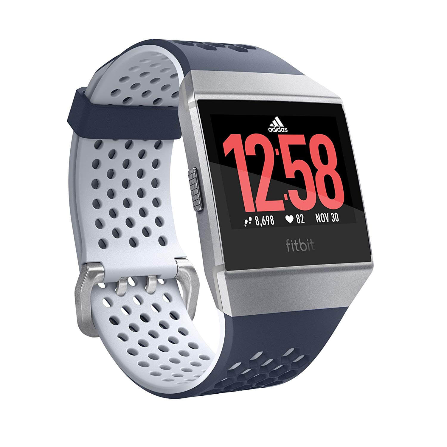 Fitbit Ionic Watch blue and silver