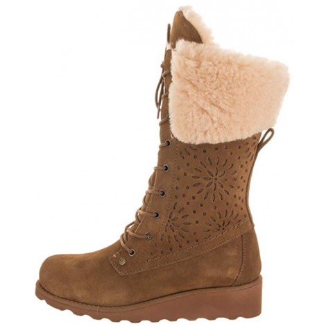 Bearpaw Kylie Best Tan Boots light brown & tan boots side view