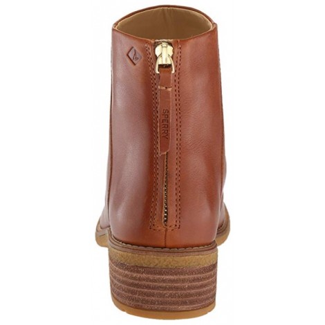 Sperry Maya Belle light brown & tan boots back view