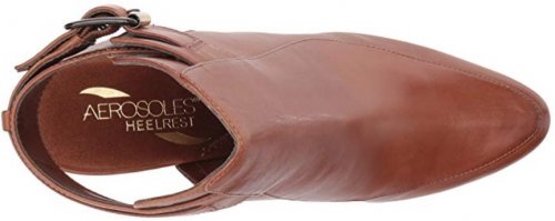 Aerosoles Square Up light brown & tan boots top view