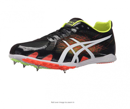 asics mid distance spikes