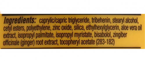 Gold Bond Stick Ingredients