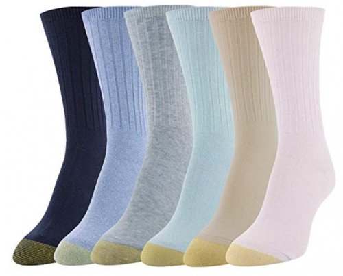 Gold Toe Casual Ribbed Best Crew Socks