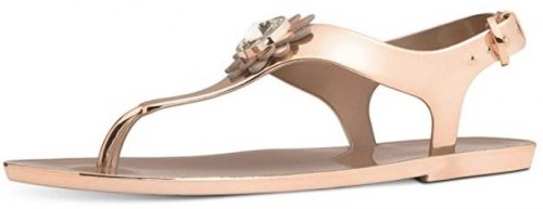 miley metallic jelly sandal