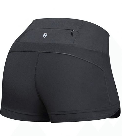 ough Mode Apparel Light Weight Yoga Running Shorts  back