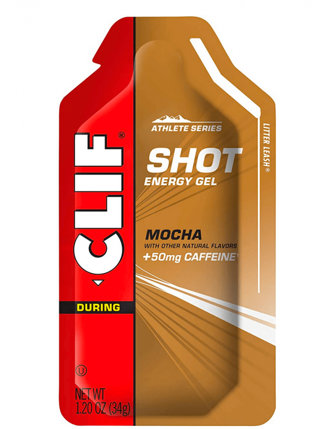 CLIF SHOT – Energy Gels – Mocha Flavor – 50 mg Caffeine