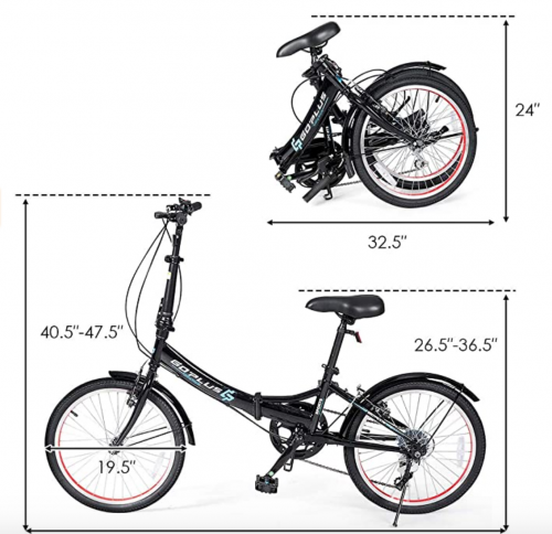 Goplus 20” Folding Bike 2