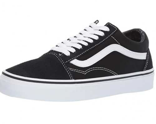 Vans Unisex Old Skool Black/White Canvas Skate Shoes