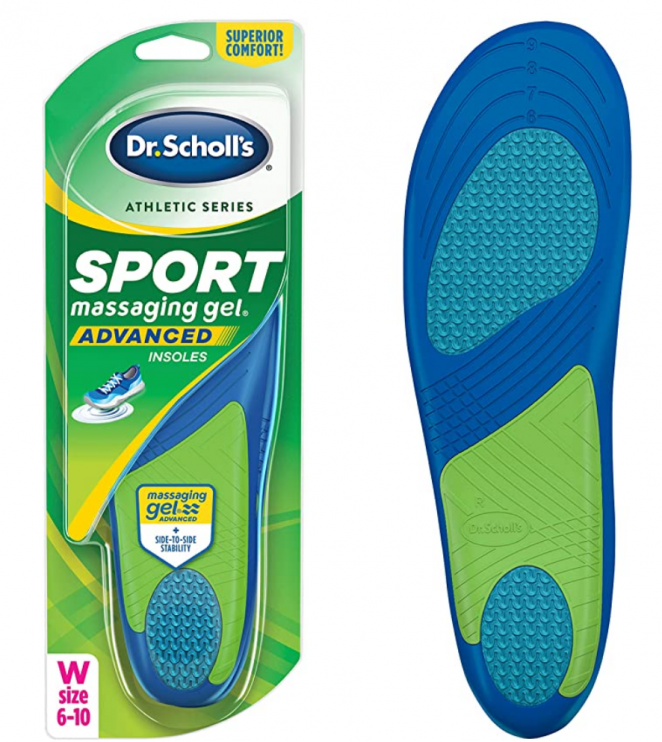 Dr. Scholl’s Sport Insoles Superior Shock Absorption and Arch Support