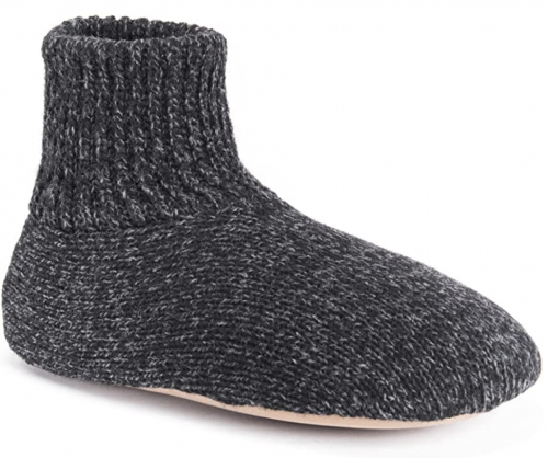 MUK LUKS Men’s Morty Ragg Wool Slipper Sock  