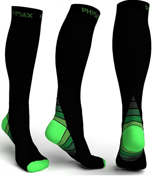 Physix Gear Sport Compression Socks for Men & Women  