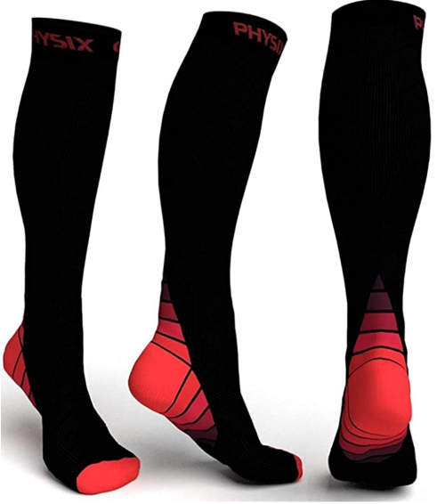 Physix Gear Sport Compression Socks for Men & Women  