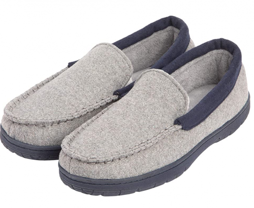 Hanes Men's Closed Back Indoor Outdoor Slipper House Shoes Comfort Memory Foam