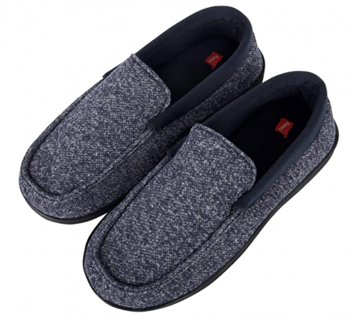 Hanes Men’s Moccasin Slipper House Shoes 