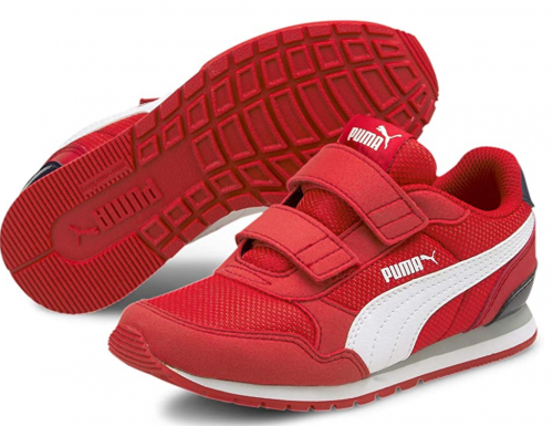 PUMA Kids' St Runner V2 Mesh Sneaker hook and loop fastener