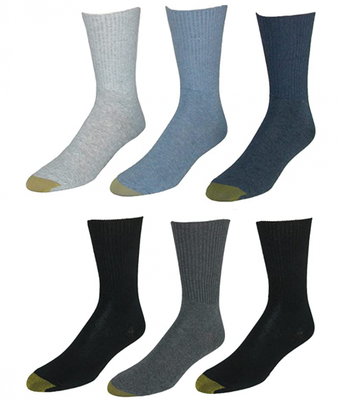 GOLD TOE Women's 6-Pack Turn Cuff Assorted Socks