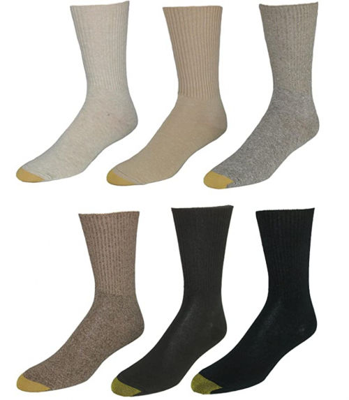 GOLD TOE Women's 6-Pack Turn Cuff Assorted Socks