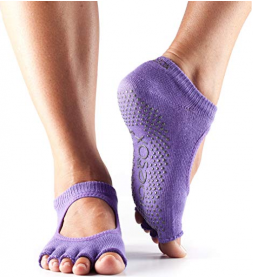 image of ToeSox Purple yoga socks