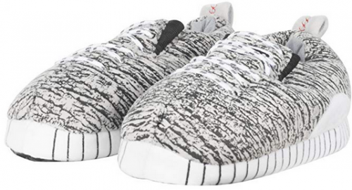 Uzzy Grey cozy sneaker slippers